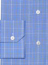 Blue Windowpane Check Shirt - Elgin Fit (Slim)