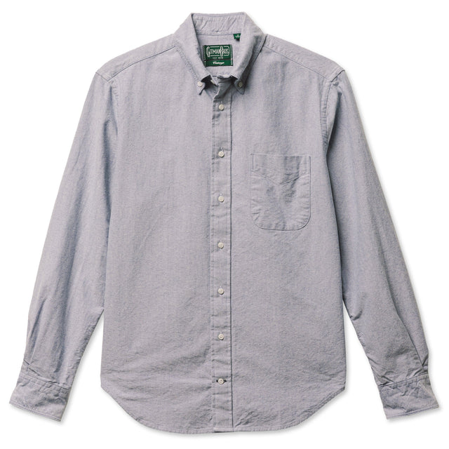 Navy Brushed Fall Oxford