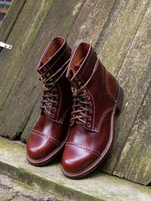 Bright Shoemakers Combat Boot Chestnut Brown