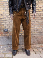 Belafonte Ragtime Clothing, Hiback Trouser, Heavy Cord Camel BF-24-25