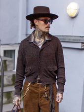 Belafonte Ragtime Clothing, A1 Cardigan, Brown Mix, 26-37