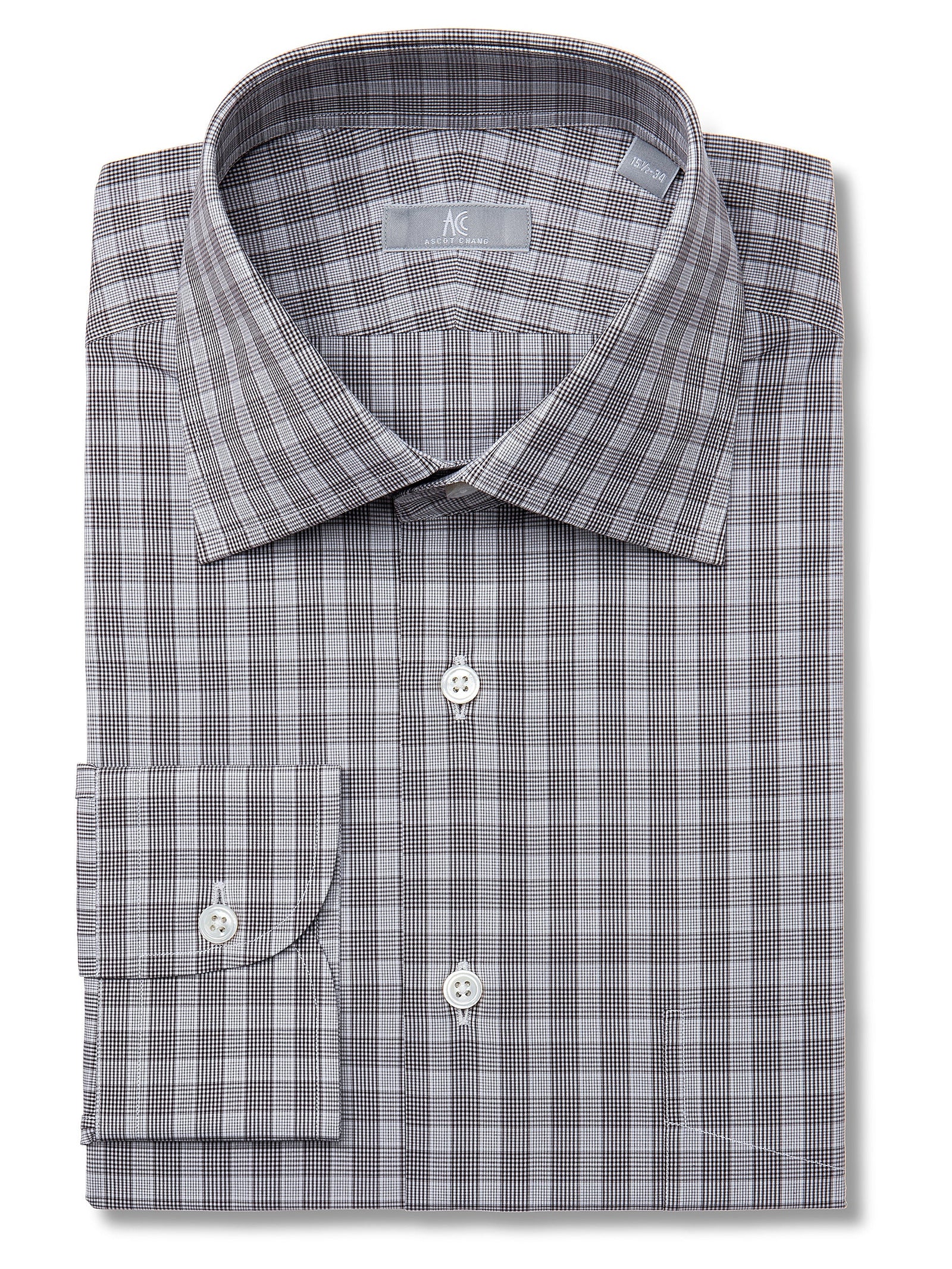 Charcoal Glenn Plaid Shirt - Fenwick Fit (Slim)