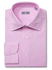 Pink Gingham Check Shirt Fenwick Fit