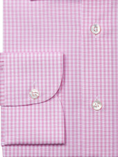Pink Gingham Check Shirt Fenwick Fit
