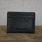 Rombo Card Slip Black Leather