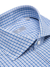 Blue Checked Shirt - Elgin Fit (SLIM)