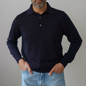 Merino Wool Knitted Polo