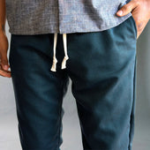 Laidback Pant Dark Wool Hopsack