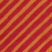 Diagonal Print Cotton Pocket Square in Red