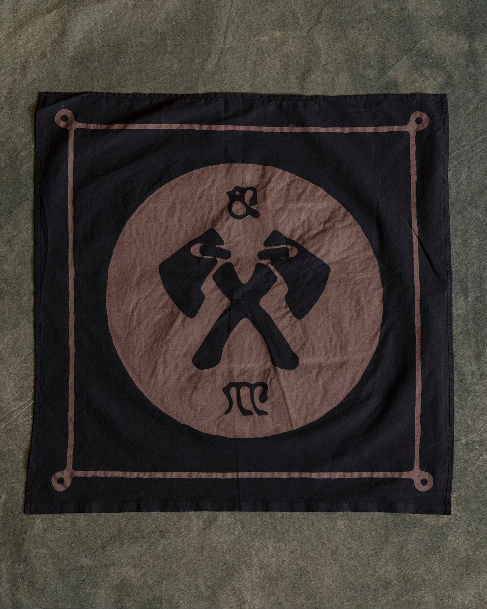 Axe Bandana - Black/Brown
