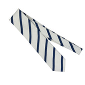 Tie in lino stampata a mano – Rigata - Bigi Ties