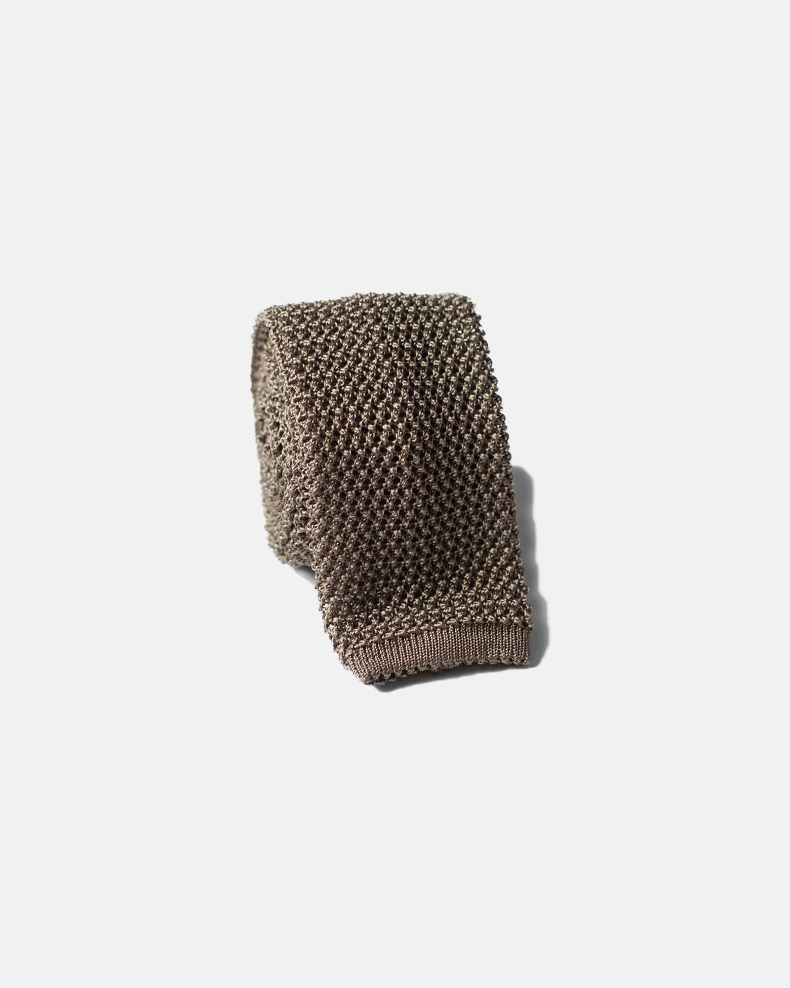 Made In Italy Gray Silk Knit Tie