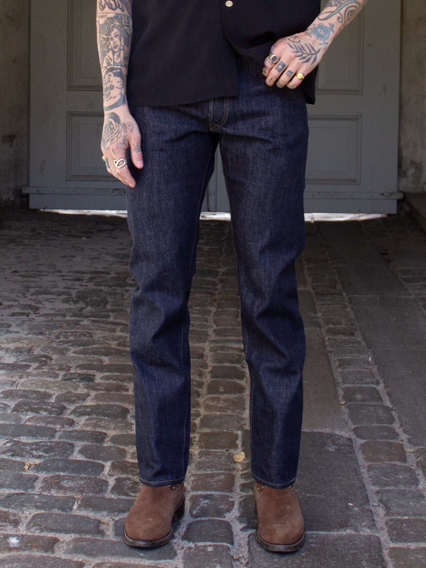 Sugar Cane 2021 Model Slim Tapered One Wash