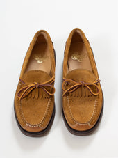 Bright Shoemakers Kiltie Moc Loafer Gold Tan
