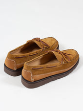 Bright Shoemakers Kiltie Moc Loafer Gold Tan