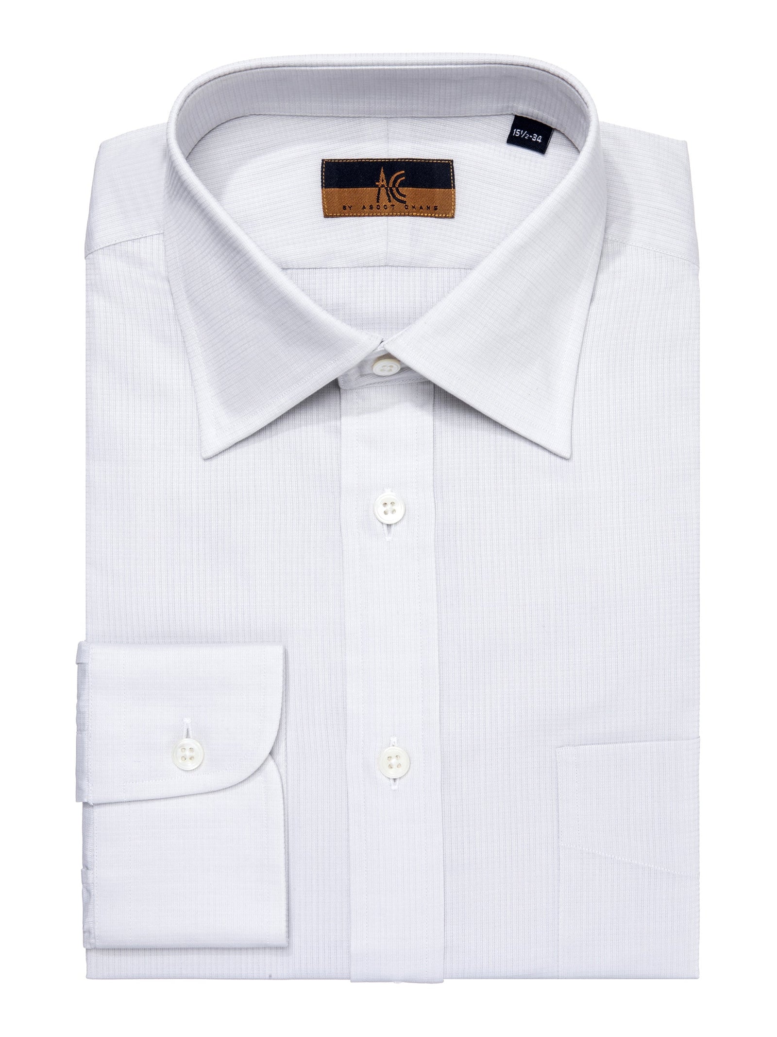 Light Grey Pique Shirt - Elgin Fit (SLIM)