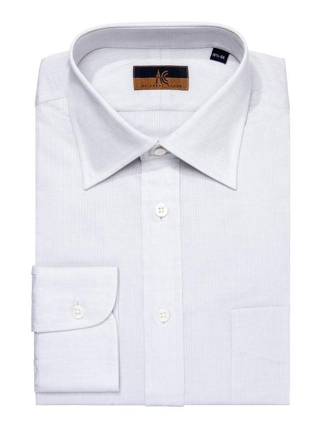 Light Grey Pique Shirt - Elgin Fit (SLIM)