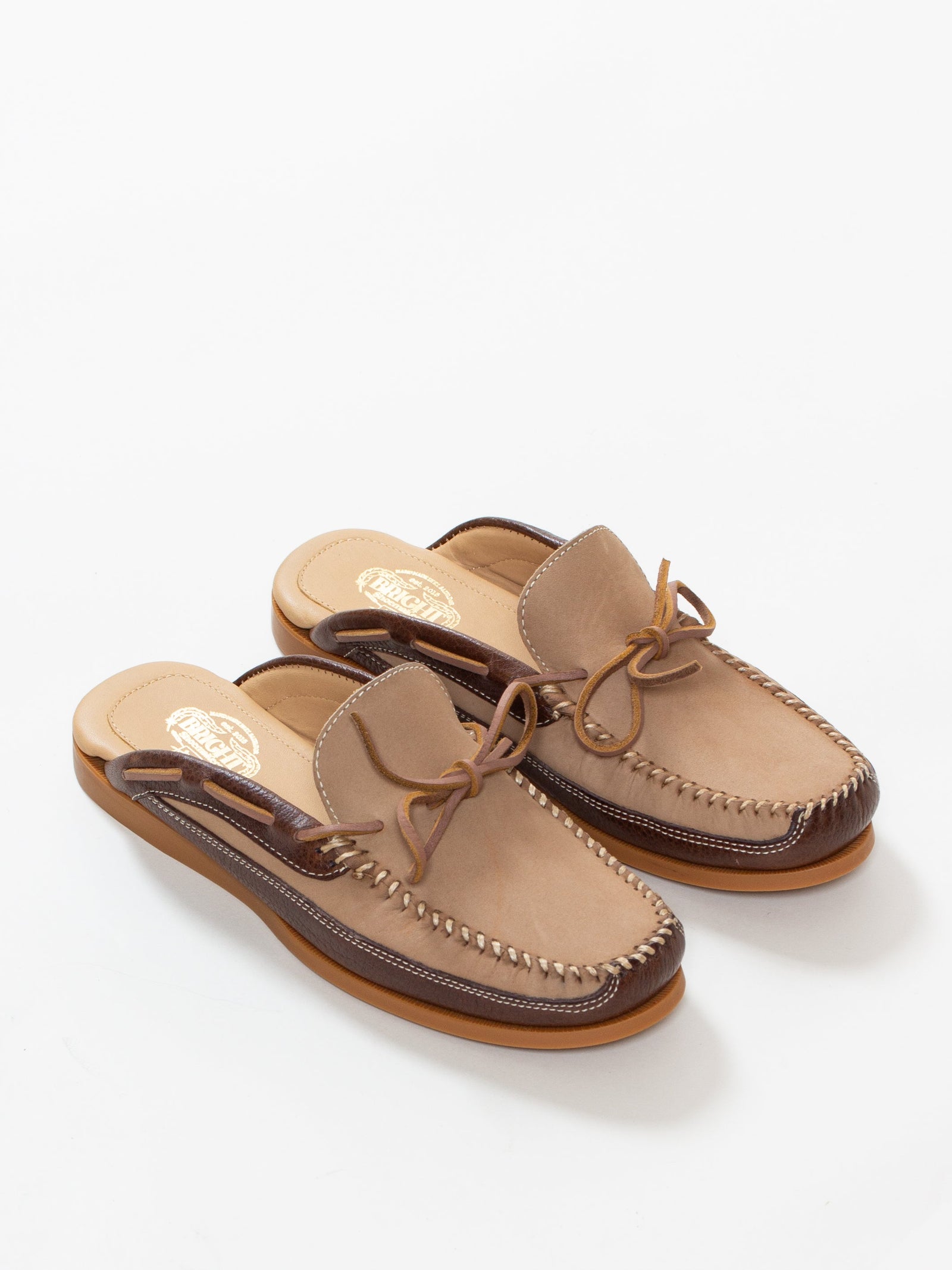 Bright Shoemakers Mule Slipper Walnut
