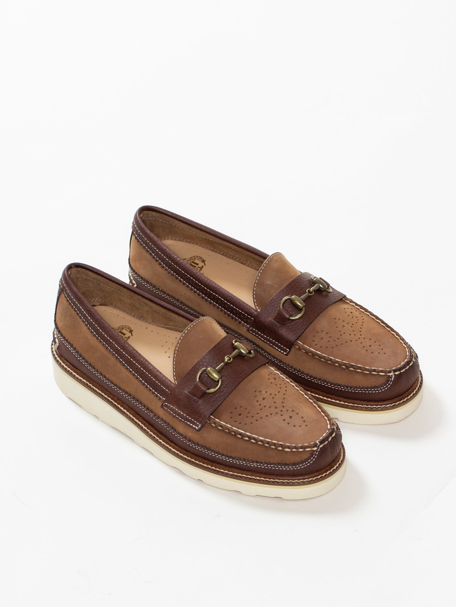 Bright Shoemakers Bit Moc Loafer Brown