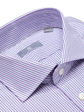 Purple and Navy Stripe Shirt - Elgin Fit (SLIM)