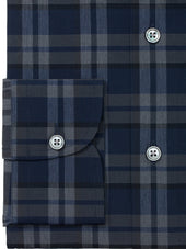 And Charcoal Plaid Shirt Fenwick Fit