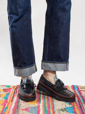 Bright Shoemakers Kiltie Moc Loafer Brown