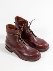 Bright Shoemakers Combat Boot Chestnut Brown