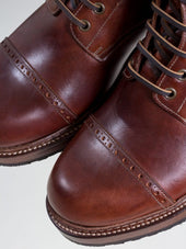 Bright Shoemakers Combat Boot Chestnut Brown