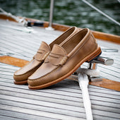 Beefroll Penny Loafers - Natural