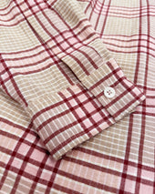 Plane Shirt Flora Check Handloom