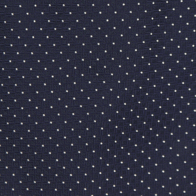 Woven Mini Dot Tie in Navy