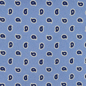 Twill Paisley Tie in Sky