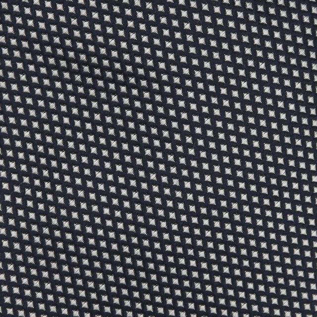 Woven Diamond Tie in Navy