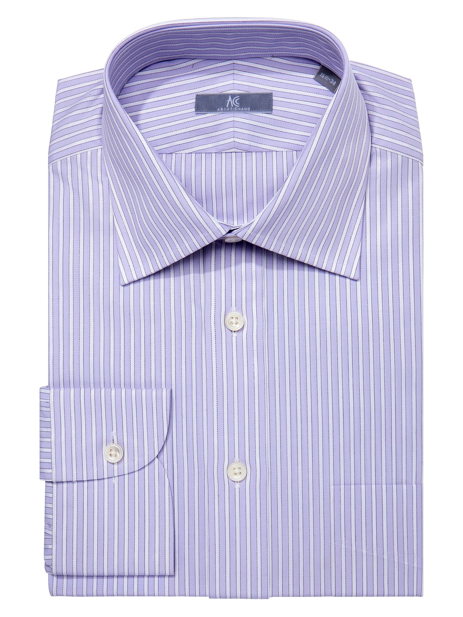 Light Purple Butcher Stripe Shirt Elgin Fit