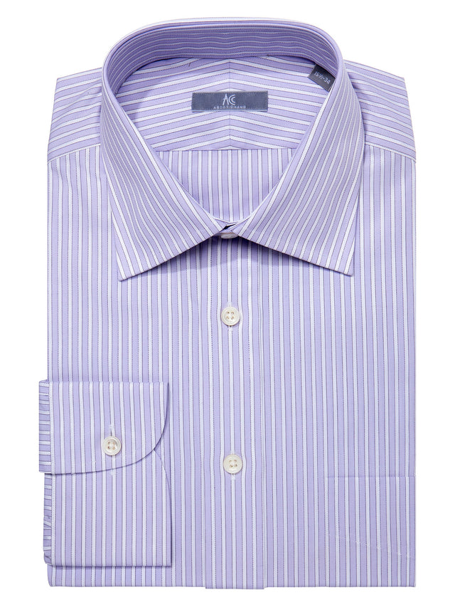 Light Purple Butcher Stripe Shirt - Elgin Fit (SLIM)
