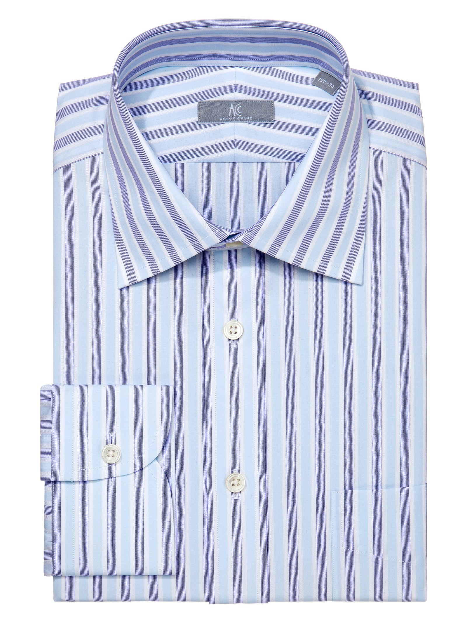 Light Purple Blue Stripe Shirt - Elgin Fit (SLIM)