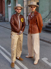 Aero Leather Clothing Rockafella Horween Pinnacle Horsehide