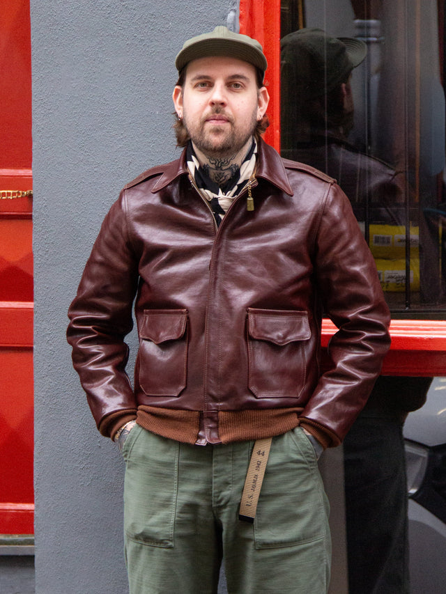 Aero Leather Clothing, Type A-2, Badalassi Tobacco