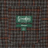 Grey Checked Tweed Simple Jacket