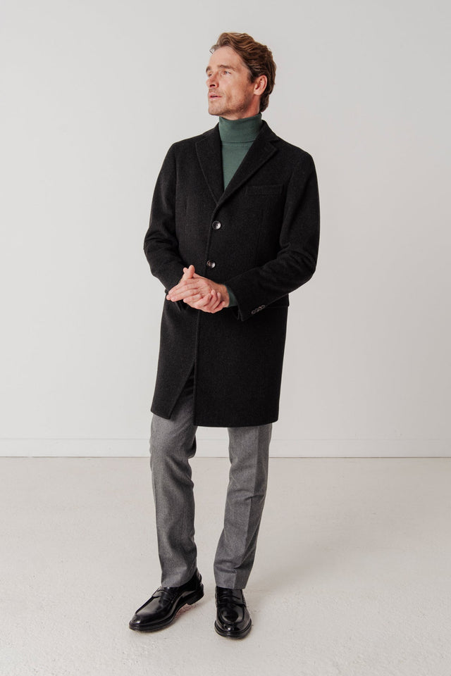 Ingwar coat in wool and cashmere