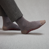 Chaussettes D Int Rieur Bleu Laine