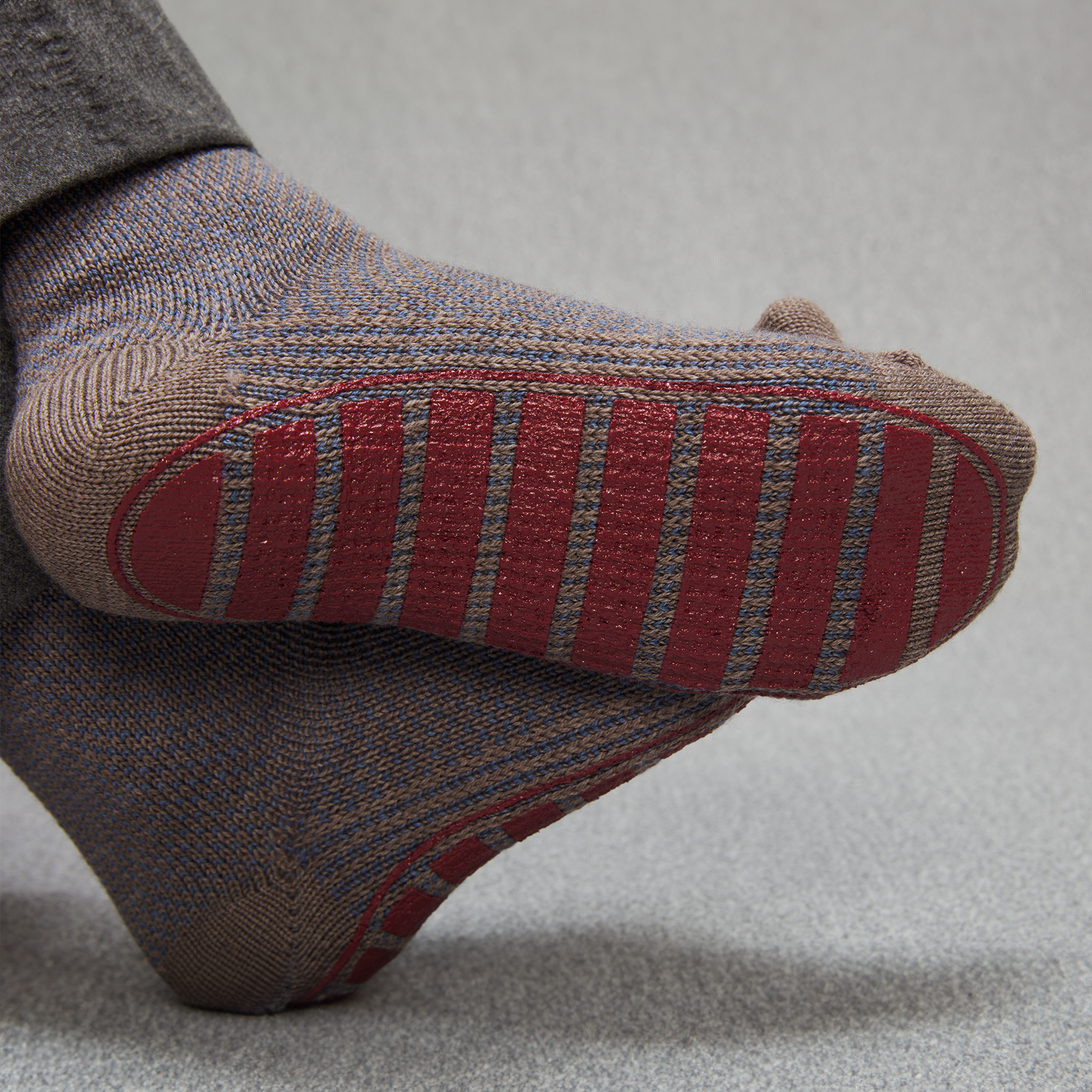 Chaussettes D Int Rieur Bleu Laine