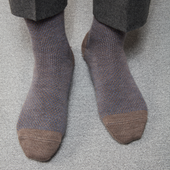 Chaussettes D Int Rieur Bleu Laine