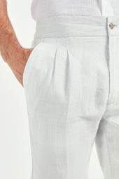 Ice Linen Relaxed Shorts Made In Italy