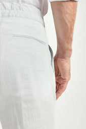 Ice Linen Relaxed Shorts Made In Italy