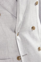 Ice Double Breasted Super 160 S Blend Suit Made In Italy
