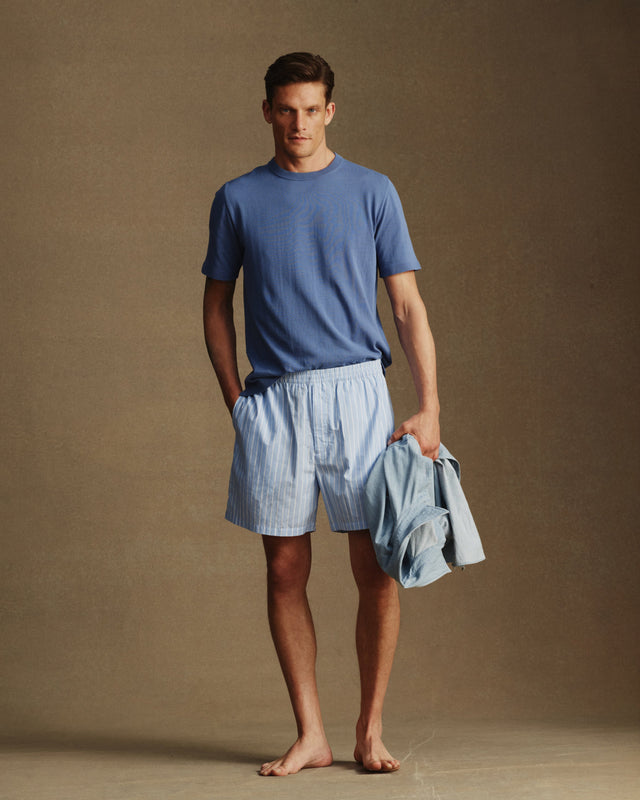 Ice Cotton Tee - Denim Blue