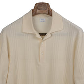 Molded Knit Polo In High Twist Cotton