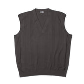 Molded Knit Vest In High Twist Cotton