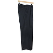 Pleated Easy Pants In Washed Ramie Cotton And Silk